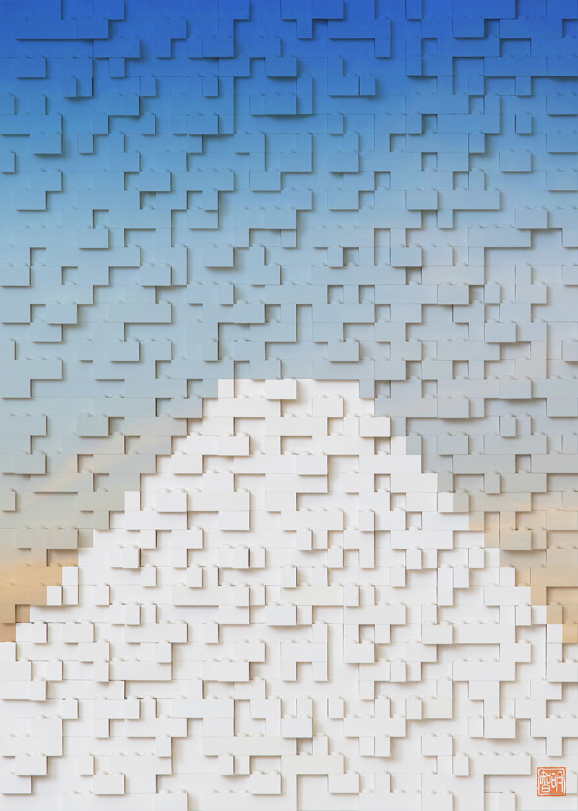 白い富士山